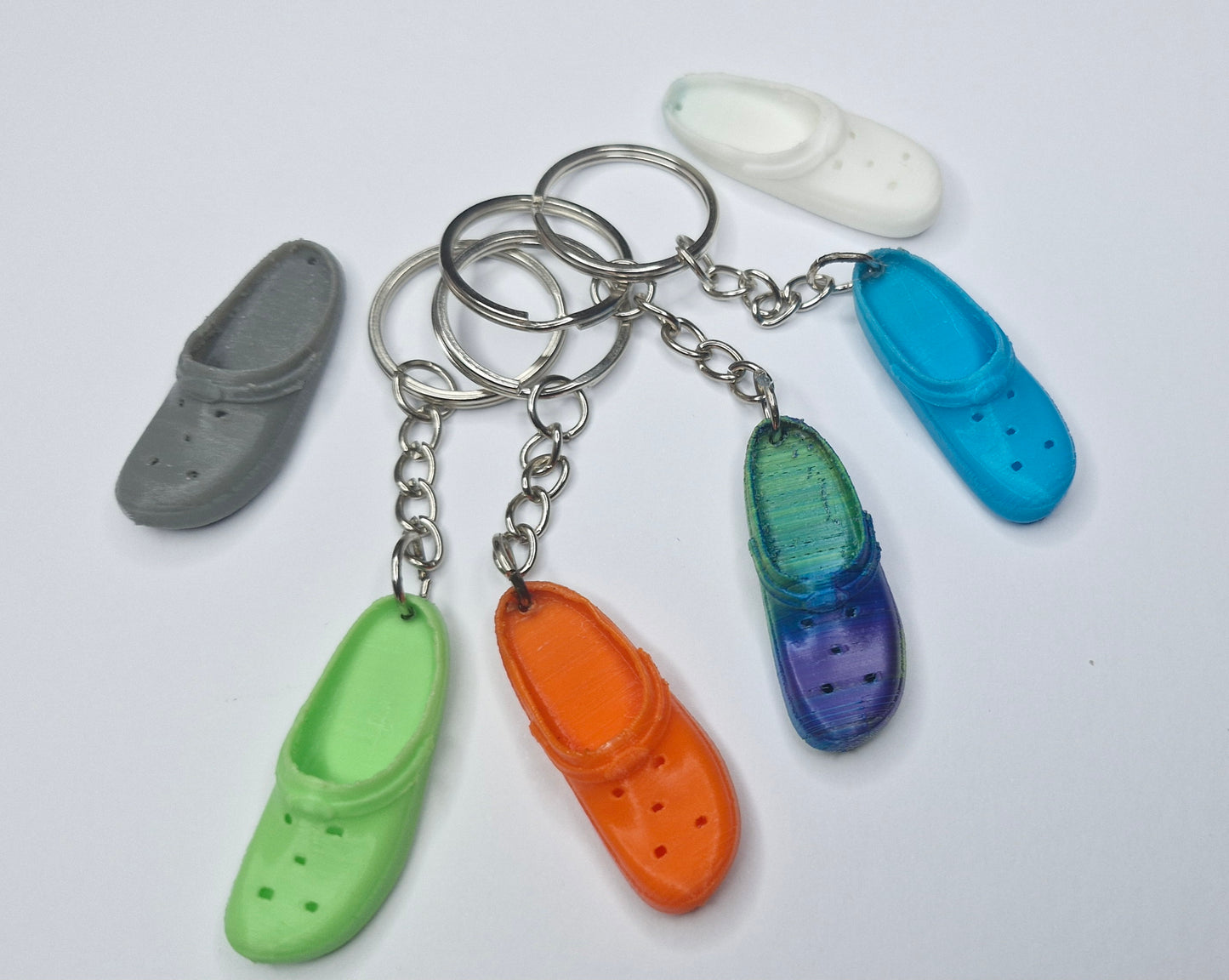 3D-Printed Mini Clog Keychain - Fun and Unique Key Charm!